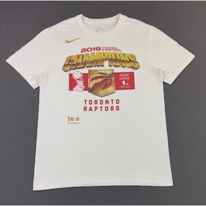Nike Swoosh NBA Toronto Rapotors Basketball Championship Shirt Size Small Promo
